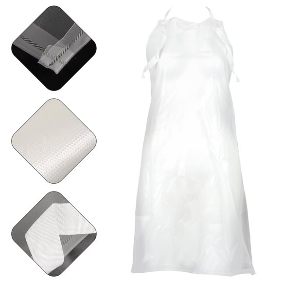 unbranded Delantal Plástico PVC Transparente Para Estilistas Con Sencillo Y Funcional