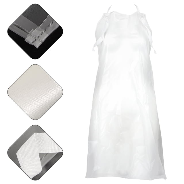 unbranded Delantal Plástico PVC Transparente Para Estilistas Con Sencillo Y Funcional