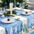 thumbnail image 5 of Waykingo Christmas Tablecloth Winter Snowman/Santa/Snowflake 60"x84" Polyester Tablecloths, 5 of 5