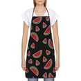 thumbnail image 2 of Zufioo Watermelon Print Tie-up Apron, Unisex Kitchen Apron - Oil-proof, Stain-proof and Waterproof, Suitable for Restaurants and Service Industries-One Size, 2 of 9