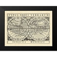thumbnail image 2 of Vision Studio 18x14 Black Modern Framed Museum Art Print Titled - Vintage Maps I, 2 of 5