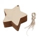 thumbnail image 4 of 20X Formas de Estrella de Madera, Etiquetas Artesanales de Madera con Agujero (10 Cm), 4 of 5
