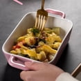 thumbnail image 2 of stanreset Bread Baking Pan With Large Capacity High Temperature Calcination Durable Ceramics Bread Pans For Baking Bread Loaf Pan pink, 2 of 6