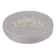 thumbnail image 2 of Embroidery Linen Cushion Thickened Round Straw Yoga Mat For Home Balcony Seating, 2 of 8