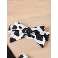 thumbnail image 5 of Gzhioc Toddler Girls Autumn Outfit Sets Solid Color Tops + Leopard/Cow Head/Floral/Striped Pants + Headband,6 Months-5 Years, 5 of 9