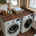thumbnail image 6 of Kaboon Washer Dryer Countertop with Edge Rails, 28" x 58", Dark Walnut, 6 of 6