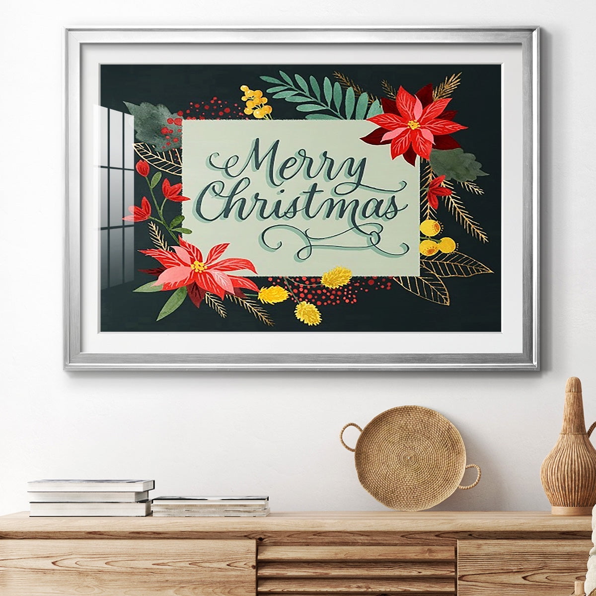 Bright Christmas Night I Premium Framed Print - Ready to Hang