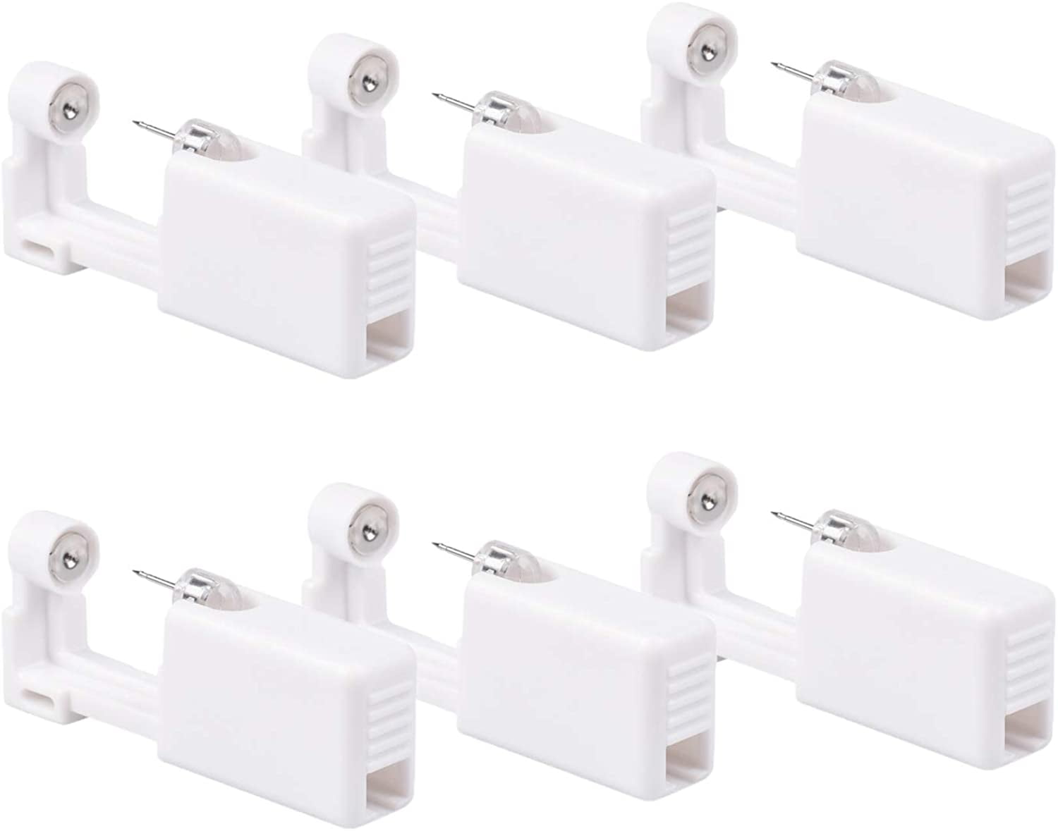 6 Pack Self Ear Piercing Gun Disposable Piercing Gun Kit Safety Ear