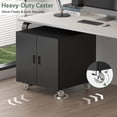 thumbnail image 4 of Metal File Cabinet with Wheels, Rolling Printer Station for Home Office, Heavy Duty Storage Cabinet with Adjustable Shelf, Large Office mobile Cabinet for Fax, Scanner, Copier, Black, 4 of 9