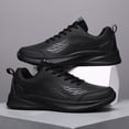 thumbnail image 4 of Men's Lace‑Up Athletic Running Sneakers, Synthetic Upper Casual Sports Shoes with Contoured Midsole for Daily Outdoor Activities, 4 of 8