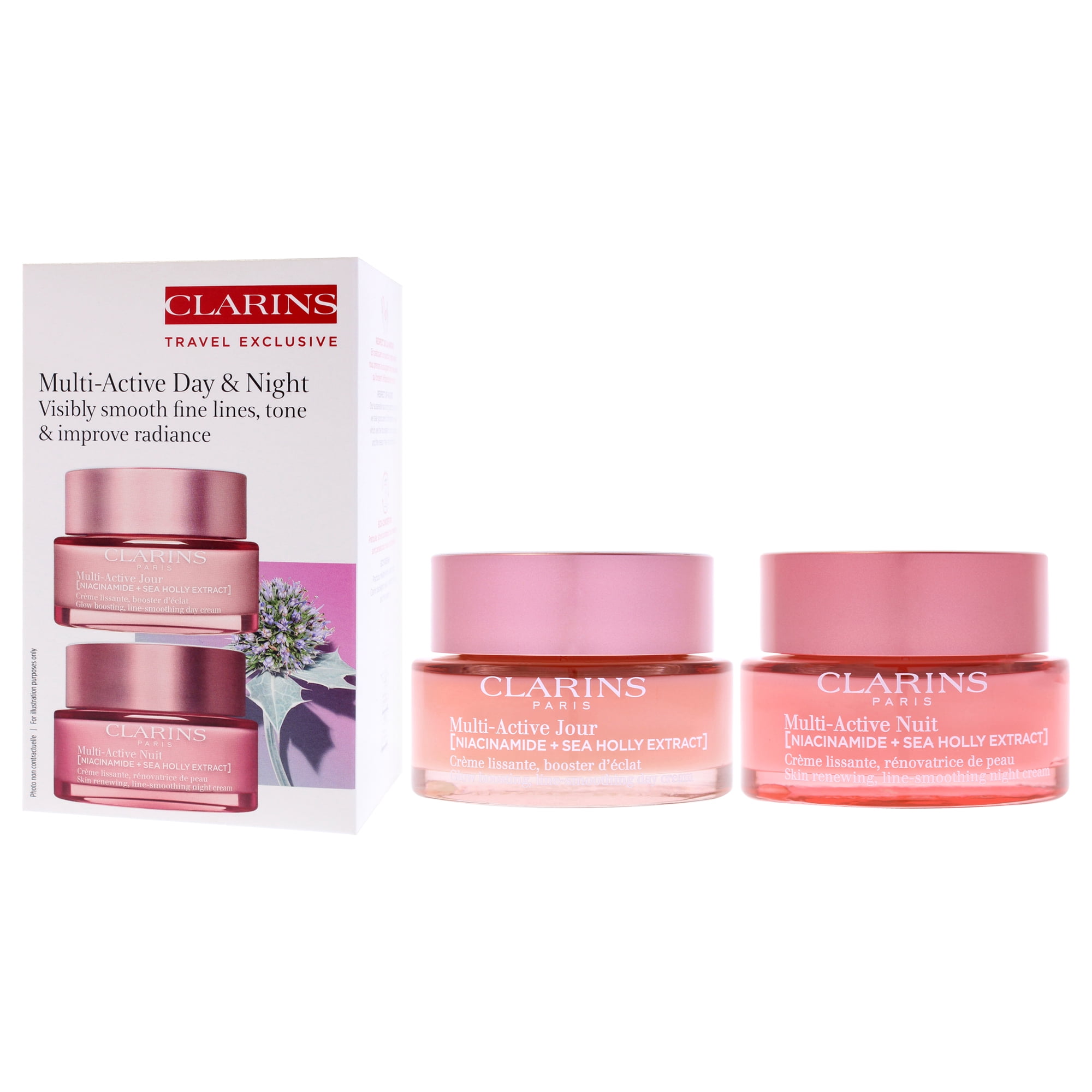 Clarins Multi-Active Partners Kit , 2 Pc 1.7oz Multi-Active Day Cream, 1.7oz Multi-Active Night Cream