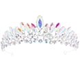 thumbnail image 1 of GOOHOCHY Tiara Corona Mujer Corona Diadema Corona de diamantes de imitación Corona brillante Boda Novia Corona, 1 of 7