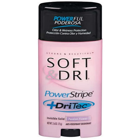 Soft & Dri: Power Stripe + Dritec Invisible Solid Passion Flower Anti-Perspirant/Deodorant, 2.6 oz