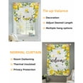 thumbnail image 3 of Lemon Farmhouse Tie Up Curtains for Window, Thermal Insulated Balloon Shade Adjustable Rod Pocket Curtains Valance Panels for Kitchen Bathroom Cafe 42 x 54 Summer Fruit Botanical Grey Wooden, 3 of 6