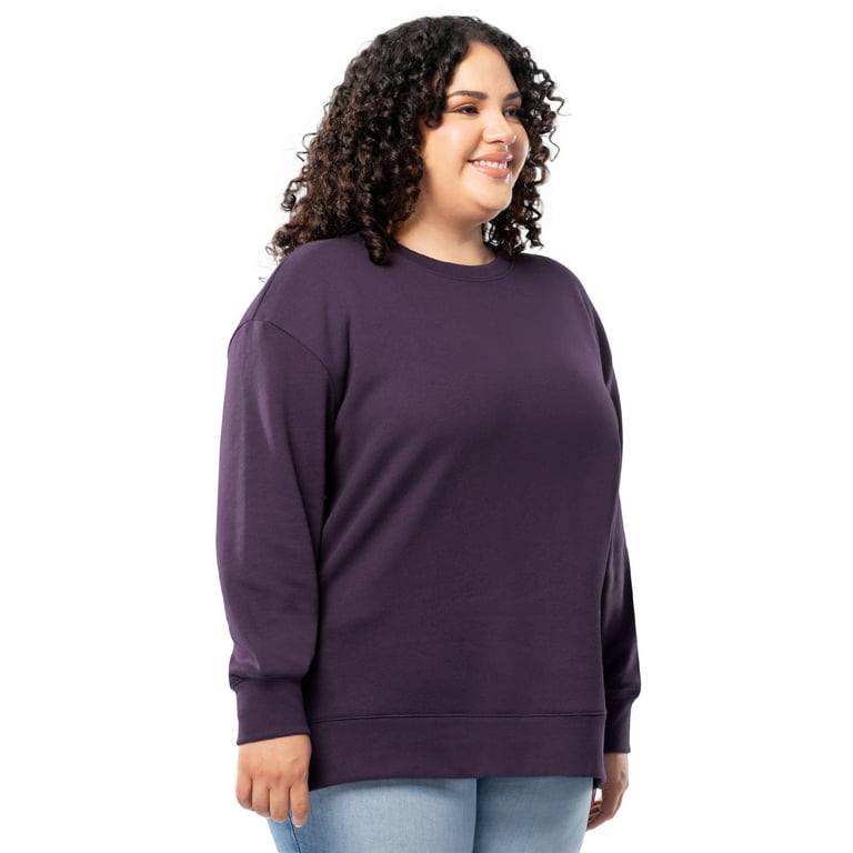Terra Sky Women s Plus Size Fleece Sweatshirt Available in 1 2 and 3 Packs Size 0X 4X