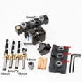thumbnail image 1 of Kit d'Outils de Positionnement Trois-en-un pour Menuiserie Professionnelle - Alliage d'Aluminium & Acier Inoxydable CNC avec Profondeur Réglable, Échelles Claires, Manchons/morceaux Modulaires, Positionnement en Laiton, 1 of 6