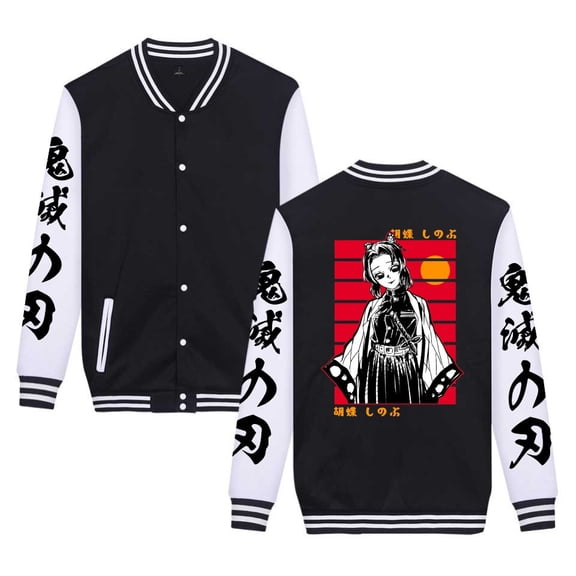 Duoxingbao  Cross-border baseball jacket high-end Demon Slayer trendy and versatile student jacket for teenagers.
