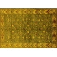 thumbnail image 1 of Ahgly Company Machine Washable Indoor Rectangle Oriental Yellow Industrial Area Rugs, 7' x 10', 1 of 4