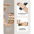 thumbnail image 4 of Correa Fullmosa Metal para Apple Watch, 42 mm, serie 10, oro rosa, 4 of 7