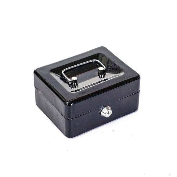 EASTIN Boîte Verrouillable Coffre-Fort Sécurisé avec Poignée Boîte de Documents en Métal Robuste Ignifuge
