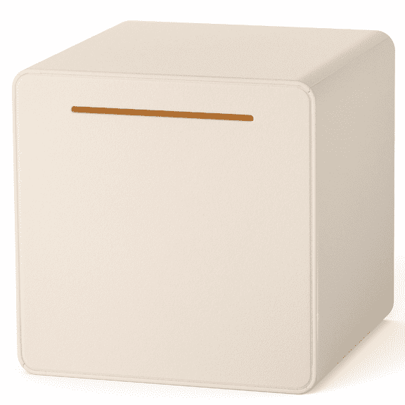 Hizgo Piggy Bank for Adults Kids Must Break to Open, Assemble ABS Plastic Money Saving Box (6 inch, White)