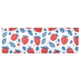 thumbnail image 6 of Yayeee Kitchen Valance Rod Pocket 54" x 18" Living Room Window Curtain, Playful Strawberries, 6 of 6
