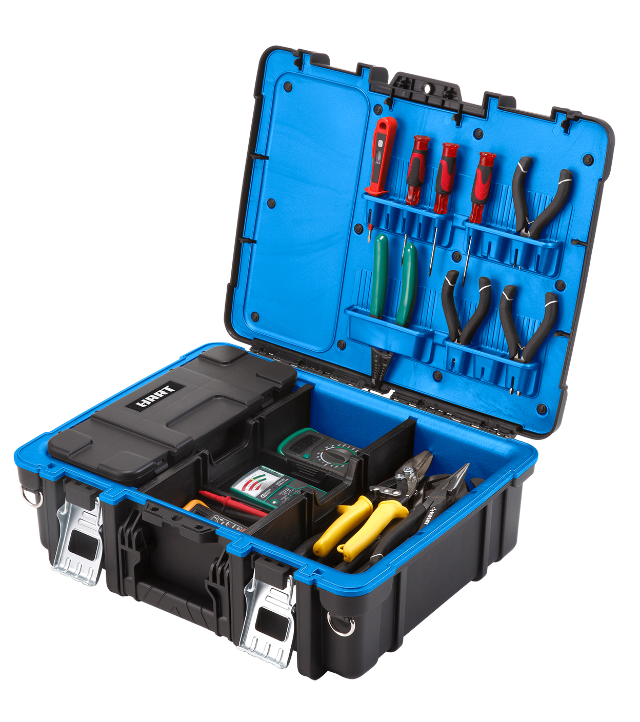 HART Technician Case, Heavy Duty Tool Box for Tool and Hardware Storage, Black - image 5 of 9
