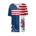 thumbnail image 6 of MEICHEN Womens Tops Summer Graphic Tees Short Sleeve Patriotic Blouse Usa 250th Anniversary T Shirt V Neck Shirt, 6 of 6