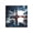 Duplex Blank, variant on Union Jack Vintage UK Flag Starry Double Blank Wall Plate Decorative Electrical Outlet Light Switch Cover Switchplate