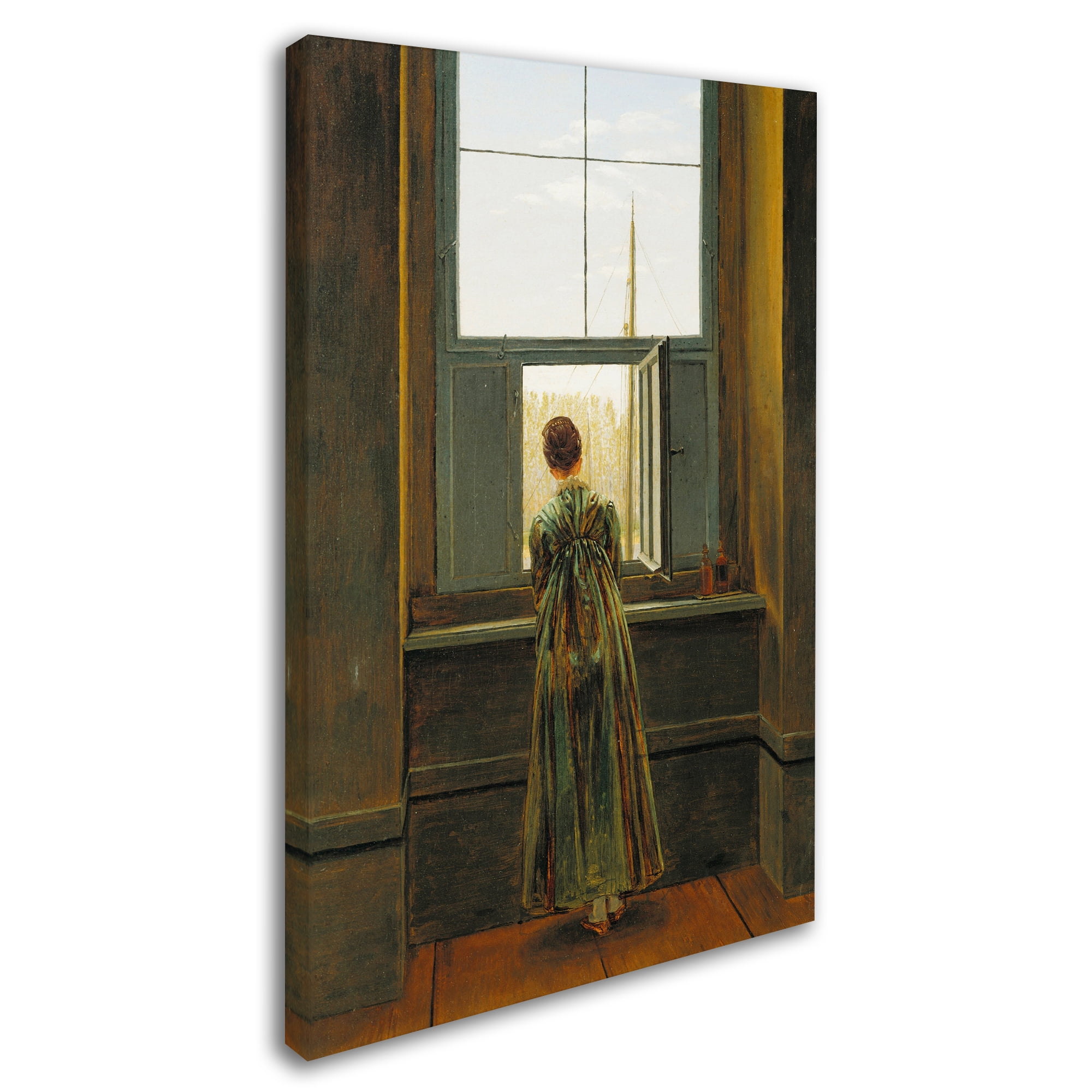 Caspar David Friedrich 'Woman At A Window' Canvas Art