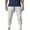 White, variant on Athletic Joggers for Men with Quick-Dry Moisture-Wicking Fabric, Secure Zipper Pockets, Flexible Waistband and Modern Design for Gym, Running, Sports or Lounging