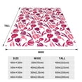 thumbnail image 3 of Balery Tulips Flowers Manta de Felpa Suave y Acogedora – Cobija de Franela Aterciopelada para Cama, Lavable y Cálida para Sofá, Mascotas, Transpirable-40"x30", 3 of 7