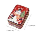thumbnail image 3 of Cajas de hojalata para galletas navideñas, grandes cajas navideñas con tapa, cajas para dulces de panadería, cajas para dulces y galletas para regalar, cajas de hierro, 3 of 8