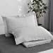thumbnail image 3 of King Linens 100% Belgian Linen Pillow Shams Stone Washed Solid Color Basic(King,Grey), 3 of 4