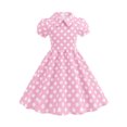 thumbnail image 3 of TAIAOJING Toddler Outfits Sets Party Sleeveless Gown Dress Kid Dots Prints Floral Children Princess Clothes Girls Dresses Cute 5-6Y, 3 of 9