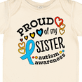 thumbnail image 4 of Inktastic Proud of My Sister Autism Awareness Boys or Girls Baby Bodysuit, 4 of 5