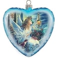 thumbnail image 3 of GDeBrekht 738-085 5.5 in. Limited Edition Light The Way Angel Glass Heart Ornament, 3 of 4
