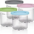 thumbnail image 1 of Durable Pint Containers for Ninja Creami, Assorted Colors Dishwasher Safe Containers Replacement (Compatible, 4Pcs), 1 of 5