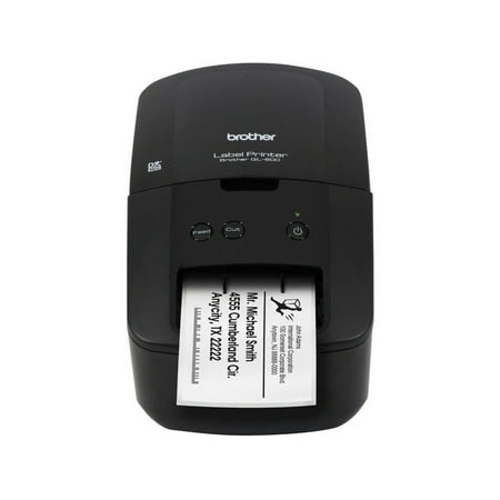 Brother - QL-600 Economic Desktop Label Printer - Black