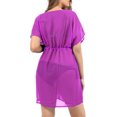 thumbnail image 4 of HAPPY BAY Women's Beachwear Summer Swim Beach Dress Cover ups for Swimwear Women Plus Size Flowy Swimsuit Coverups for Women Cover-up Tops XL-XXL Royalty, Solid, 4 of 6