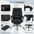 thumbnail image 5 of HOMREST Ergonomic Office Chair with Heating and Massage, Black (Set of 1), 5 of 8