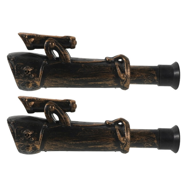 Minkissy Set of 2 Children Telescope For Indoor Play Retro Multicolor With Role Play Function