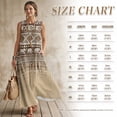 thumbnail image 7 of Xoenoiee Aztec Elephant Southwest American Tribal Print Women's Boho Maxi Dress Summer Sleeveless Round Neck, Long Flowy Beach Vacation Dresses, Cotton Linen Casual Sundress with Pockets 2026, S, 7 of 7