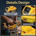 thumbnail image 3 of chalian 2-Pack 8000mAh 20V Max Lithium-ion Batteries for Dewalt - Replaces DCB201, DCB200, DCB205, DCB206, DCB207 - Seamless Compatibility with Dewalt 20V Max Battery Cordless Power Tools & Chargers, 3 of 8