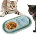 thumbnail image 6 of Cat Bowls for Food and Water Easy to Clean Ants Away Outside Pet Double Bowl Large Gray, 6 of 8