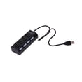 thumbnail image 3 of Mini Interruptor Independiente Concentrador USB HUB 2.0 4 Puertos Con Indicadora (negro), 3 of 9
