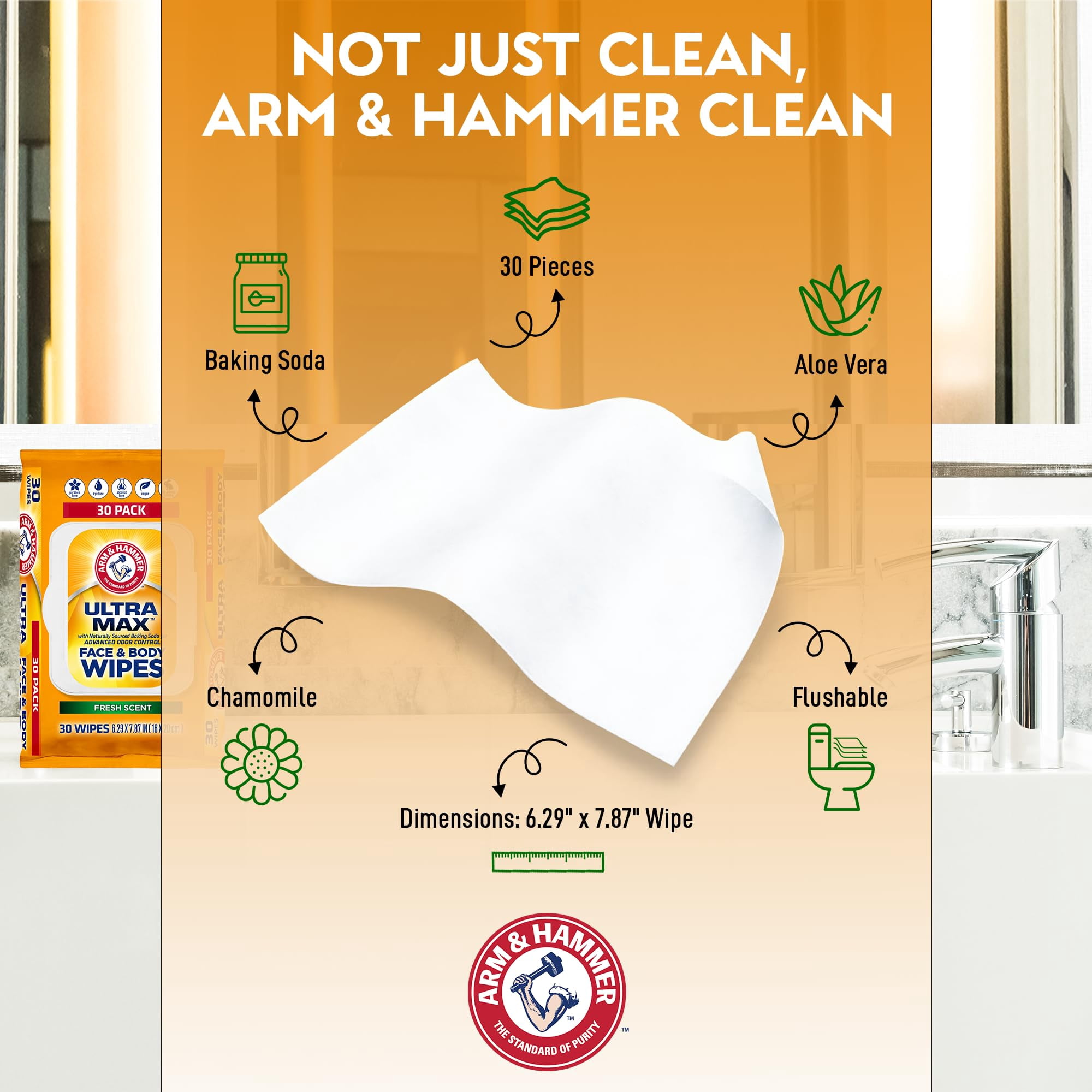 Ultra Max Face & Body Wipes - Cool Water