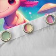 thumbnail image 4 of Feelyou Cartoon Pink Axolotl Blackout Curtains Set of 2 (52x84 Each) for Kids, Cute Mushroom Plant Window Curtains, Psychedelic Stars Galaxy Curtains and Drapes, Blackout Curtains Home Decor, 4 of 6