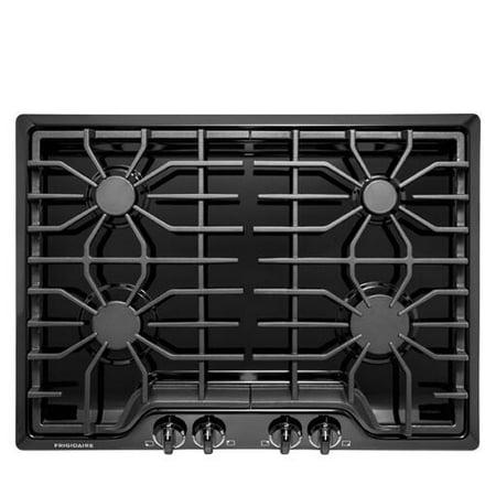 FFGC3026SB 30 ADA Compliant Built-In Gas Cooktop With 4 Sealed Burners; 41500 BTU Total Output; Continuous Grates; Low Simmer Burner; And Color-Coordinated Control Knobs in Black