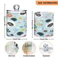 thumbnail image 3 of 2 Pack Hello Panda Face Qtip Holder Dispenser Clear Plastic Storage Apothecary Jars for Cotton Swabs Balls Pads Floss, 3 of 7